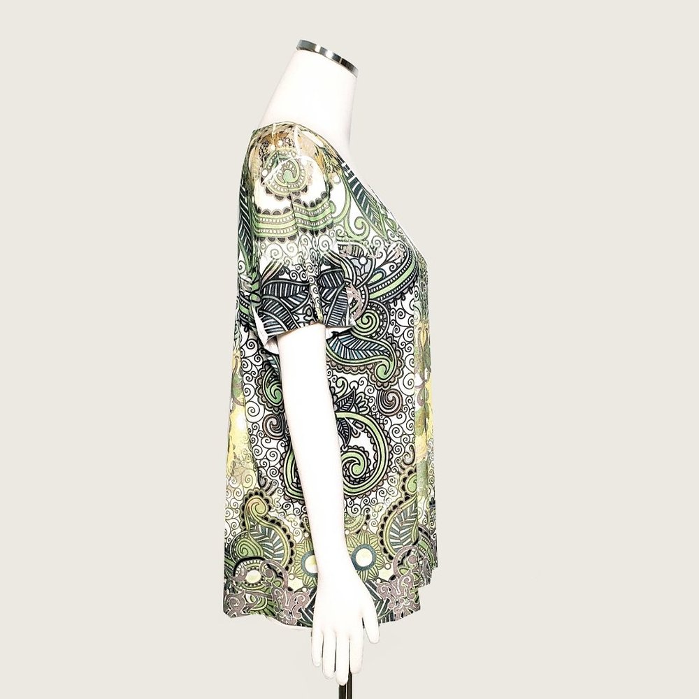 Style&co. Beaded Paisley Top - Picture 5 of 8